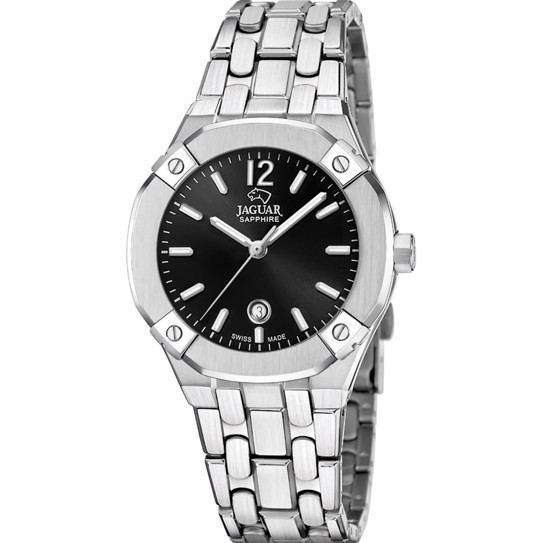 Jam Tangan JAGUAR Diplomatic Wanita Original JAG J1016/3 Black Dial