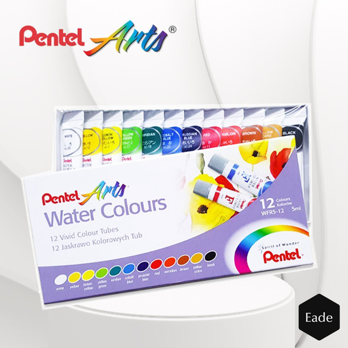 

TERBARU Cat Air Pentel Arts 12 Warna Water Colours Paint - WFRS 12 PROMO!