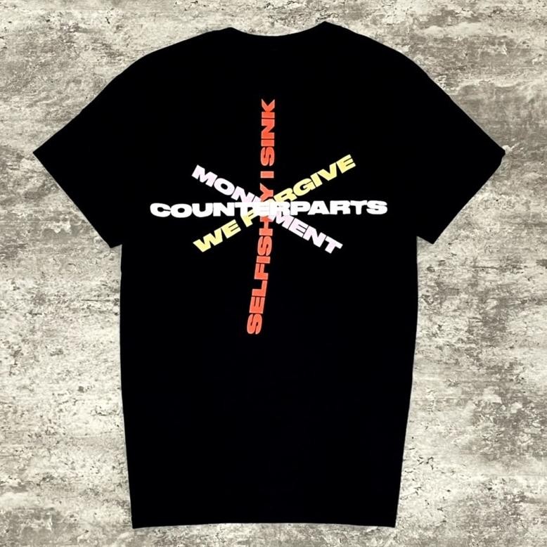 Promo Kaos CodCounterparts Private Room Tracklist Tshirt Black Tidur Pendek Fashion Hardworking T Sh