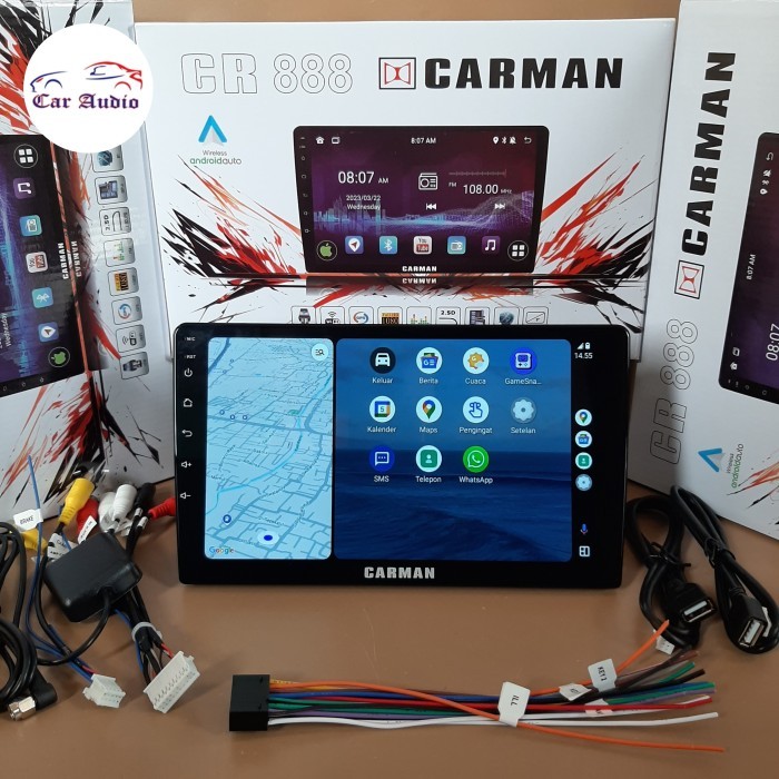 Head Unit Android 9" inch CARMAN RAM 2GB ROM 32GB TERBARU