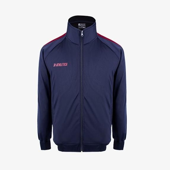 ATHLETICA OFFICIAL - LEVIN TRACKTOP NAVY RED | JACKET PRIA |TRACKTOP STOK TERBATAS