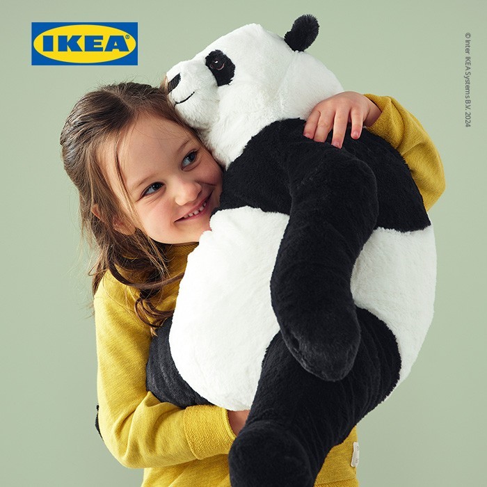 Ikea Djungelskog Boneka Panda 47Cm