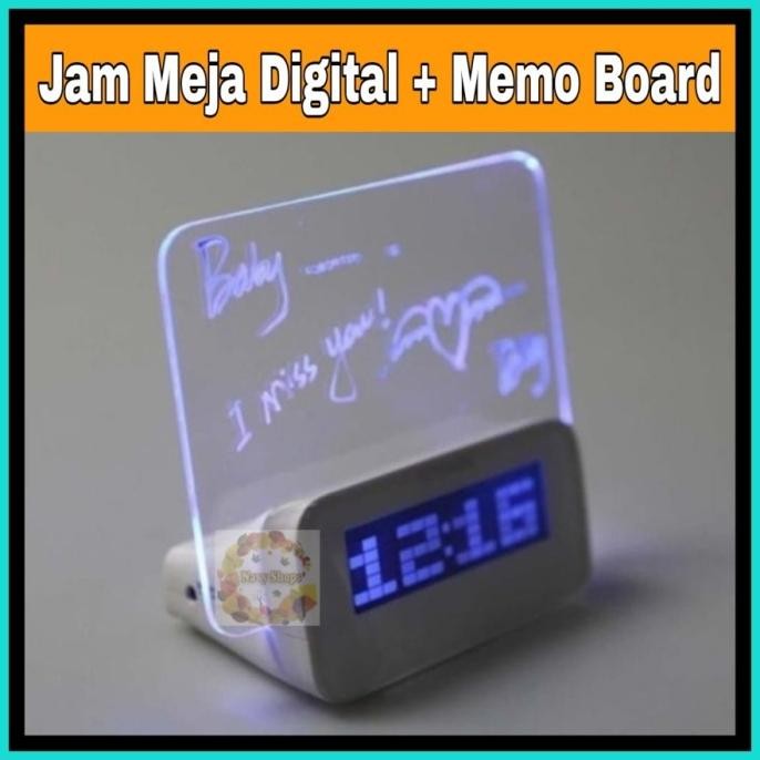 Jam Digital LED Memo / Jam Digital Meja / Jam Meja Digital
