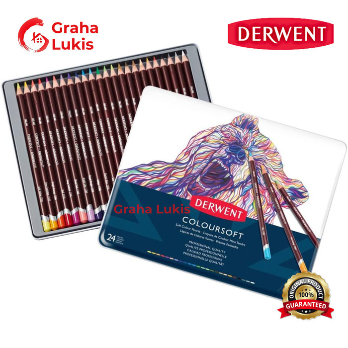 

HARGA DISKON Derwent Coloursoft 24