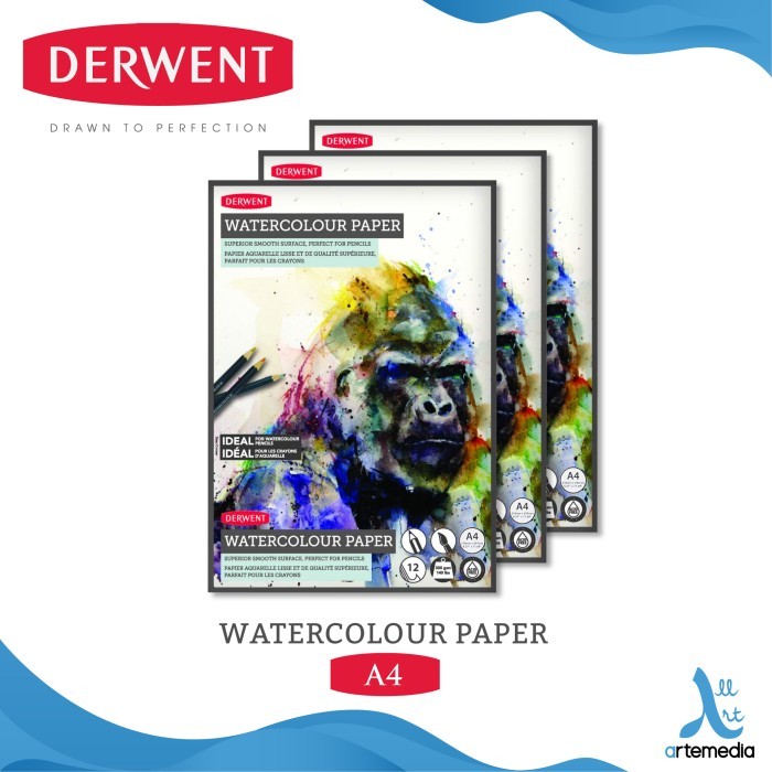 

MURAH Kertas Cat Air Derwent A4 Watercolor Paper Pad