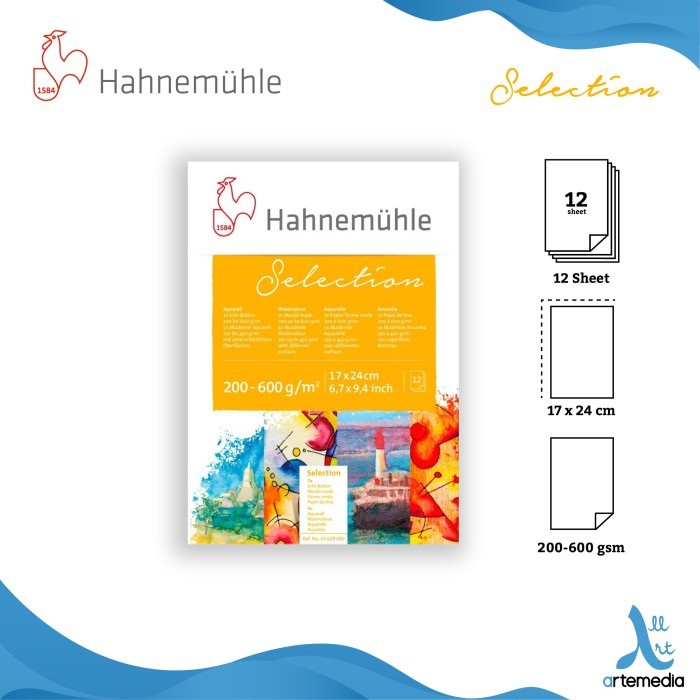 

MURAH Kertas Cat Air Hahnemuhle Selection 17x24cm Watercolor Paper Blocks