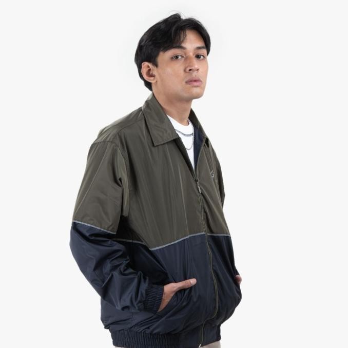 GUTENINC - JACKET TRACK PARASUT PRIA REO OLIVE JACKET STOK TERBATAS