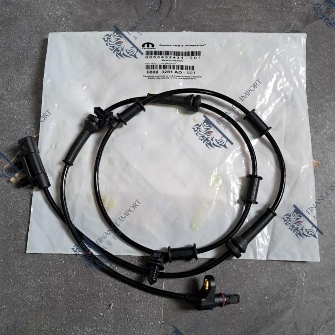 Speed Sensor Abs Depan Jeep Wrangler JK Rubicon Mopar Original Front Abs Sensor 68003281AD