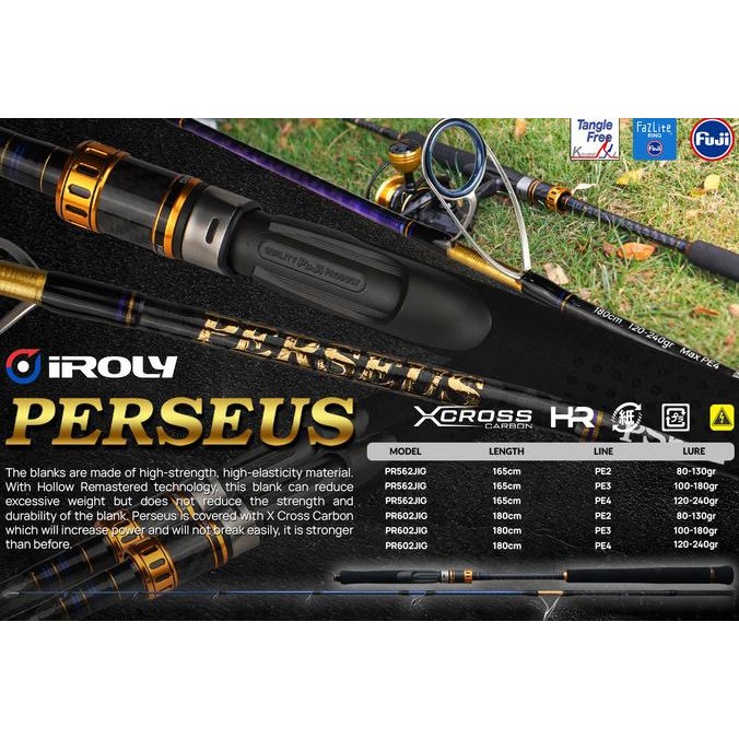 Stick Joran Pancing Jigging IROLY PERSEUS | ROD Jigging IROLY PERSEUS Tersedia