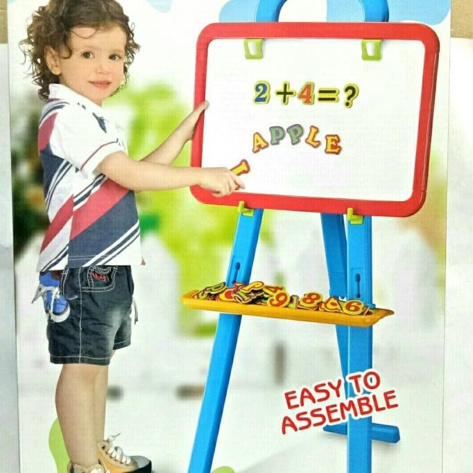 

Promo papan tulis 3 in 1 biru / mainan learning easel 3 in 1 COD