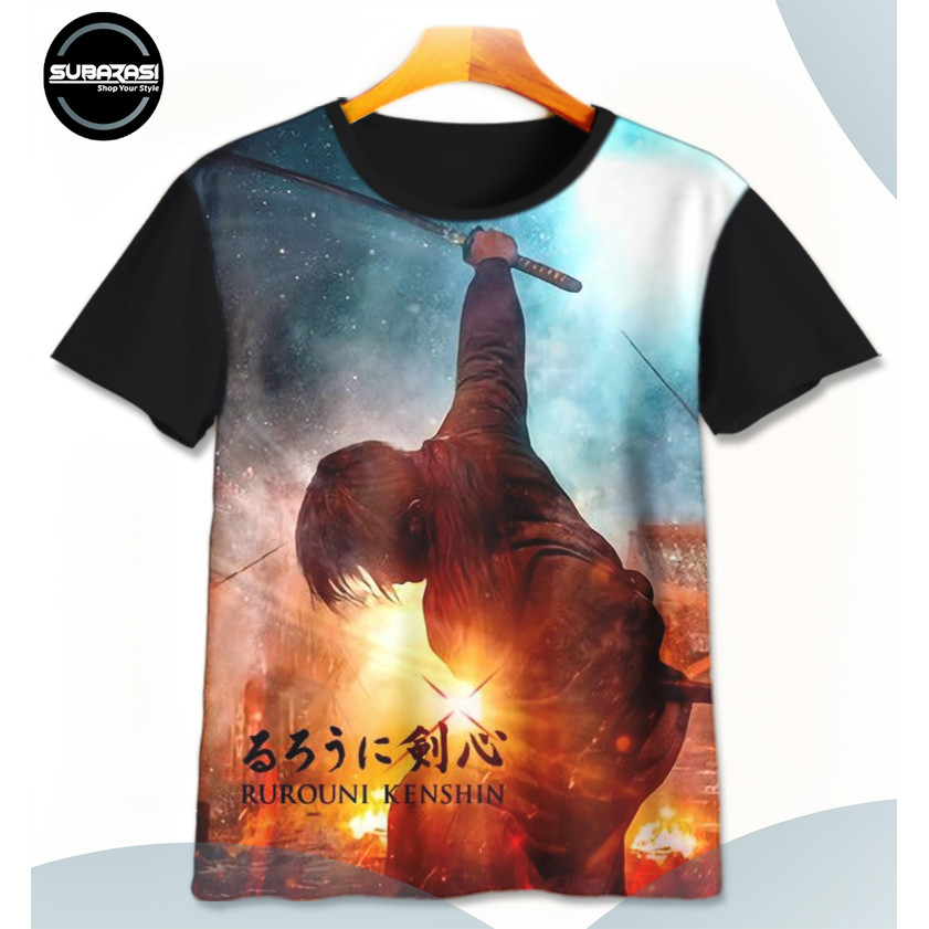 Baju Kaos Anak Samurai X Kenshin Batosai SamuraiX-3-designWD Unisex - SUBARASI STORE