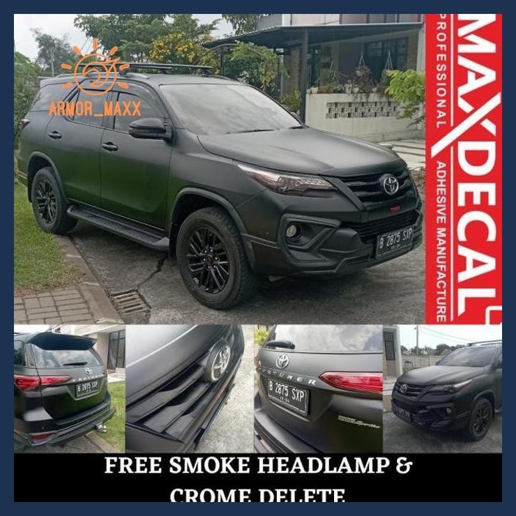 Wrapping Sticker Full Body Mobil Black Matt Doff Maxdecal