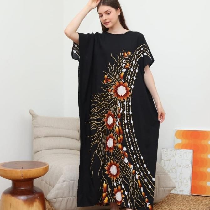 Grosir Daster Kalong Jumbo Motif Sunflower