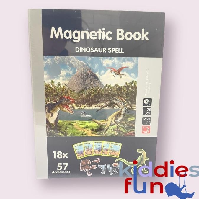 Magnetic Book | Montessori Children Intelligent Magnetic Book 3D | Dinosaur Cognition Puzzle Magnets