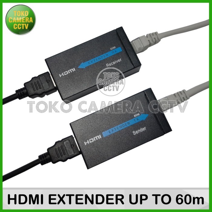 HDMI EXTENDER SAMBUNGAN HDMI CONVETER HDMI TO LAN CAT5E CAT6 60M