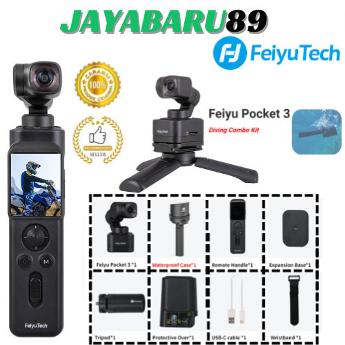 Feiyu Pocket 3 Kit Bundle Waterproof Case FeiyuTech Pocket 3 Camera