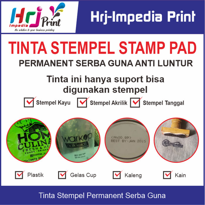 

Tinta Stempel Permanen Premium Tinta Stempel Plastik Permanent