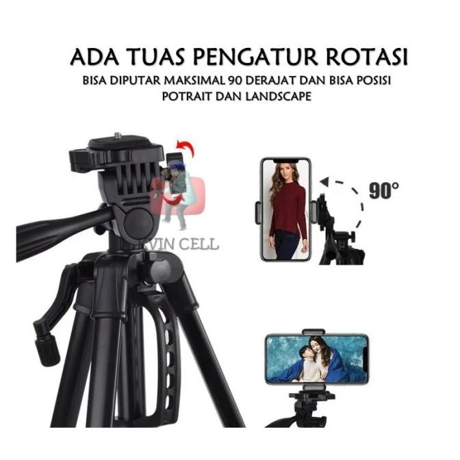 Tripod Hp 3366 Ori Tripod Warna / Kaki Stabilizer Kamera Dan Handphone Original Dan Terpercaya