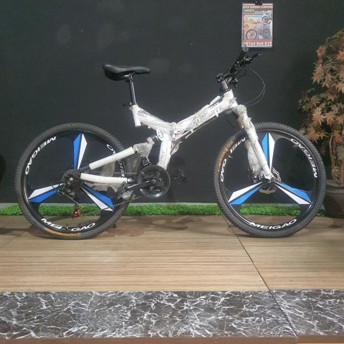 Sepeda gunung lipat sepeda MTB folding bike 26" merk millenium Velg ra JS88
