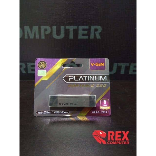 SSD VGEN 512GB Portable HDD External Type-C VGEN - 512GB