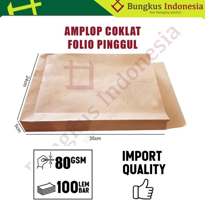 

Amplop Coklat Folio Pinggul 24x35x5cm