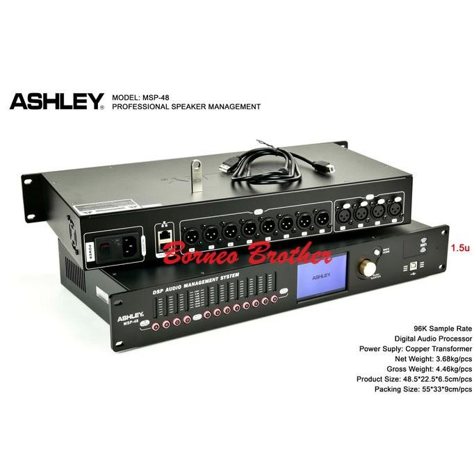 Murah Ashley Msp-48 Msp 48 Original Speaker Management / Dlms 4In/8Out