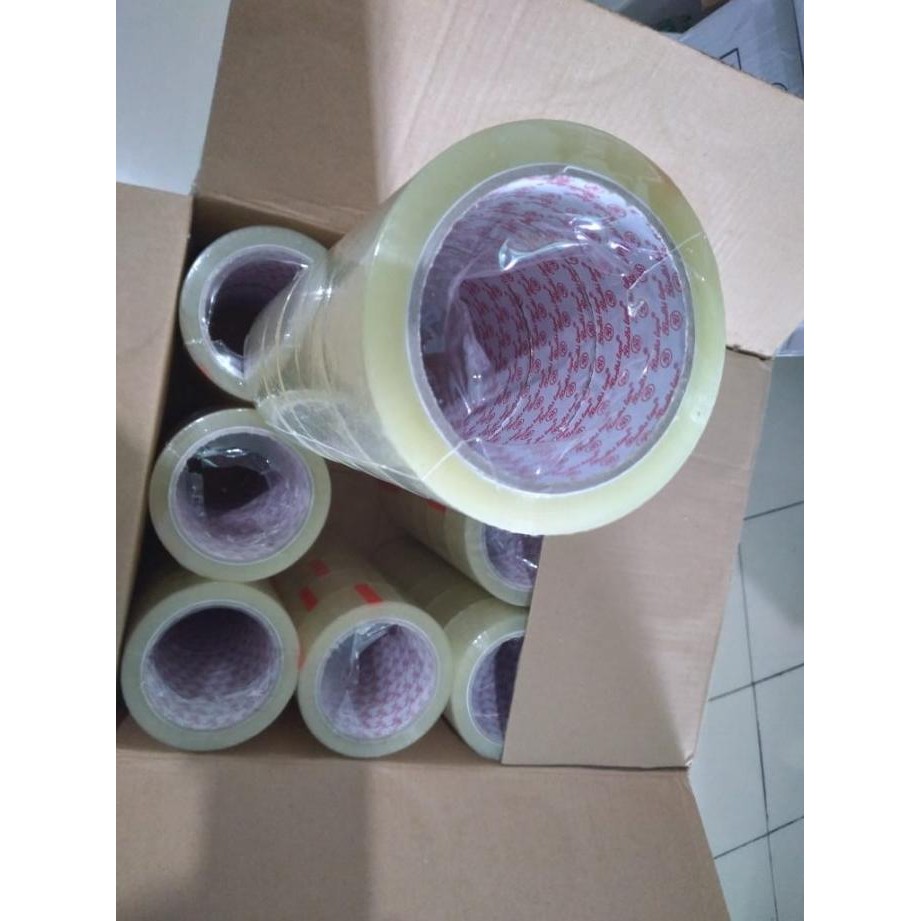 

DUS CARGO) LAKBAN BENING COKLAT 48X100 YARD ( 48 MM X 100 YARD) ASLI