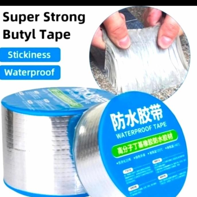 

LAKBAN ANTI BOCOR ALUMINIUM FOIL WATERPROOF TAPE 5 CM X 5 METER ASLI