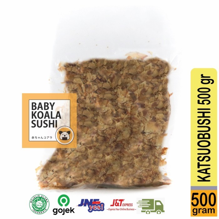 

KATSUOBUSHI 500G IKAN CAKALANG SERUT/ BONITO FLAKE KATSUO BUSHI
