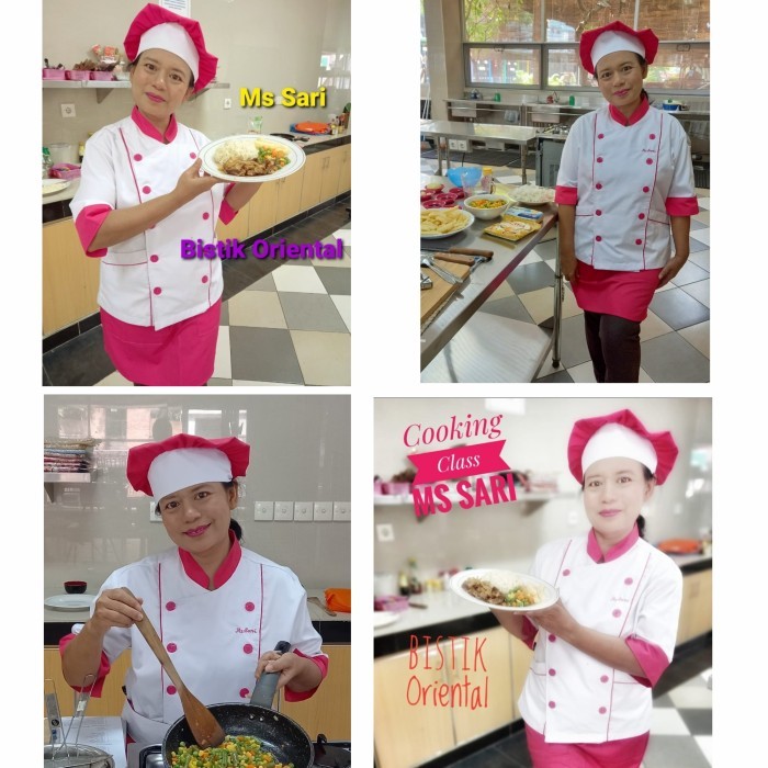 Baju Koki Wanita Baju Masak Baju Chef Wanita Seragam Koki