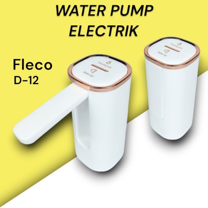 TERLARIS WATER PUMP ELECTRIC FLECO MODEL D-12 RECHARGE DESAIN MODERN / POMPA GALON ELECTRIK D 12