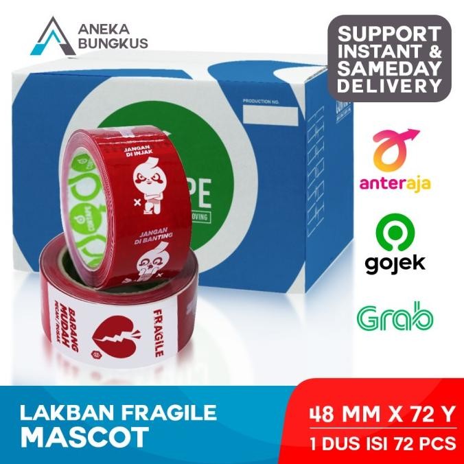 

LAKBAN FRAGILE CORTAPE 48 MM X 80 YARD 1 DUS- VARIASI ASLI