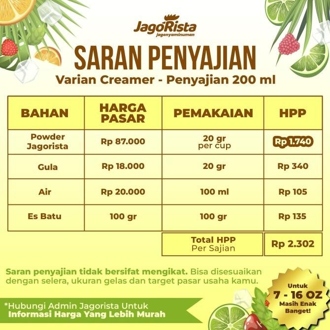 

1 Kg Jagorista - Taro - Premium Bubble Drink Powder Original Dan Terpercaya