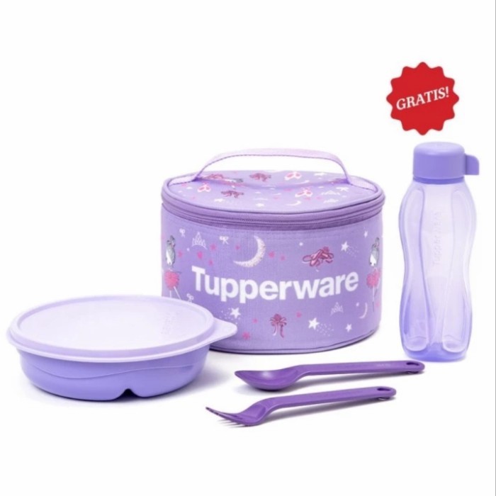 Pink Sweety / Blue Yummy Wadah Bekal Tupperware