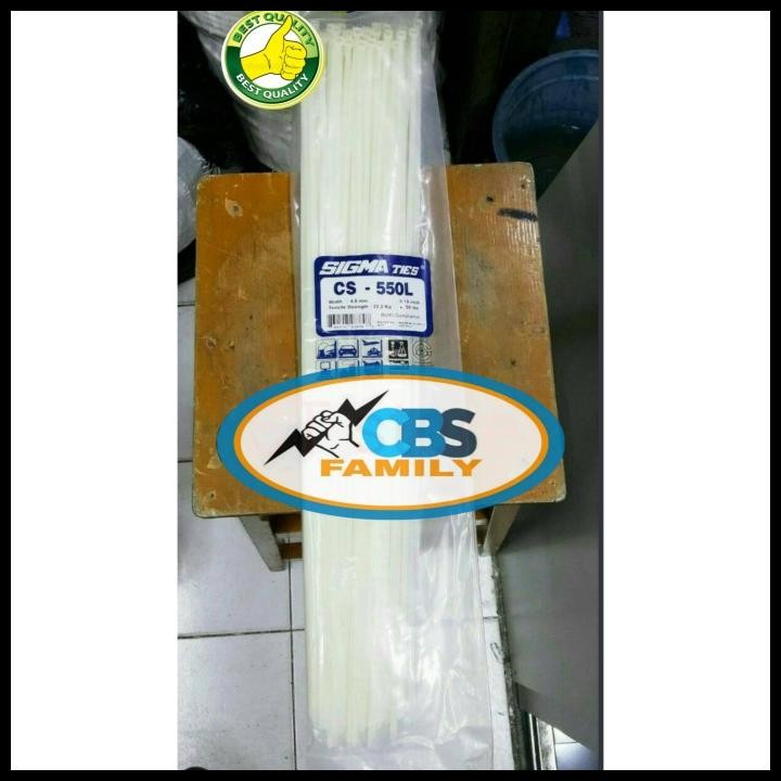 

Kabel Ties /Sigma Ties Cs550L Putih [55Cm]