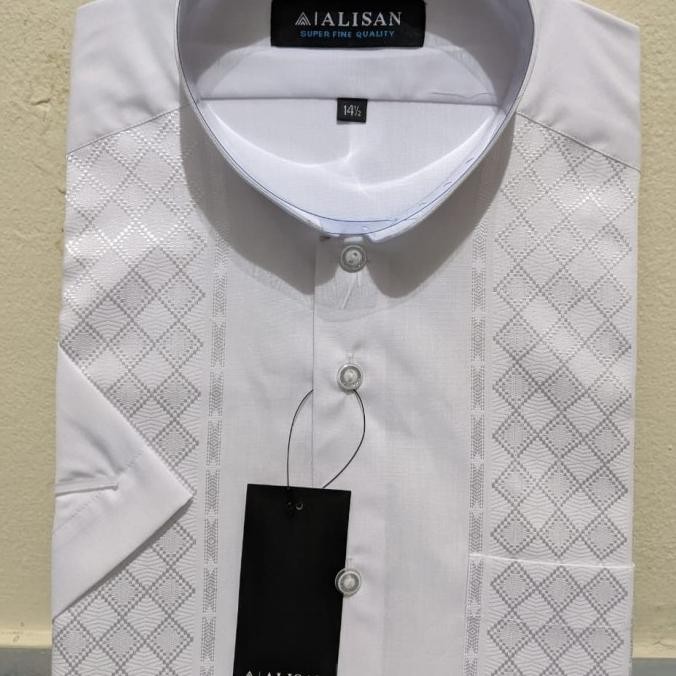 Baju KOKO ALISAN BORDIR lengan pendek TERMURAH GM