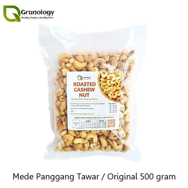 

Kacang Mede Oven / Roasted Cashew Nut Original (500 gram) by Granology MRS02