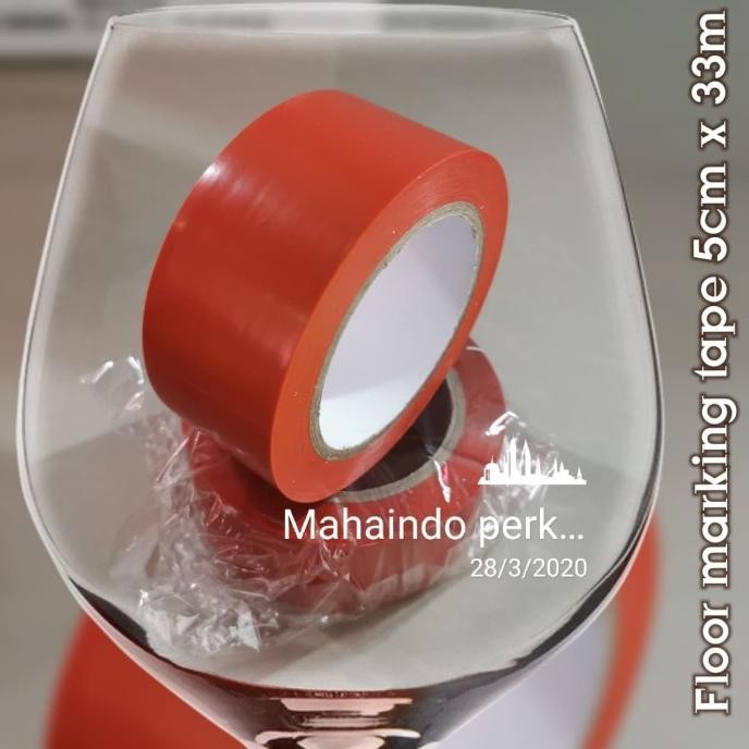 

LAKBAN LANTAI - FLOOR MARKING MERAH ASLI
