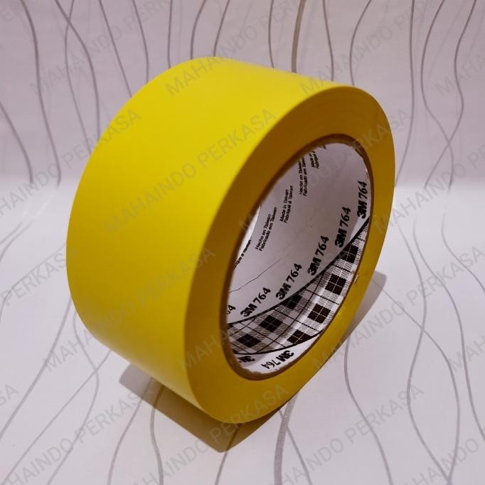 

ISOLASI 3M 764 / FLOOR MARKING TAPE / LAKBAN LANTAI / YELOW VINYL TAPE ASLI
