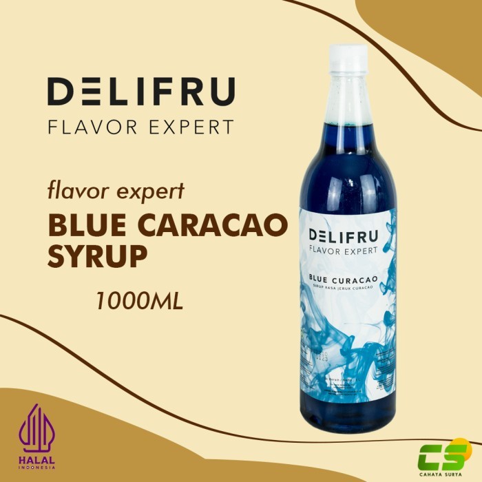 

Delifru Syrup/Sirup - Blue Caracao Syrup 1000 ml