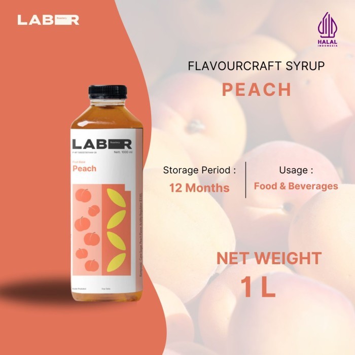 

LABR Peach Syrup (Sirup Peach)