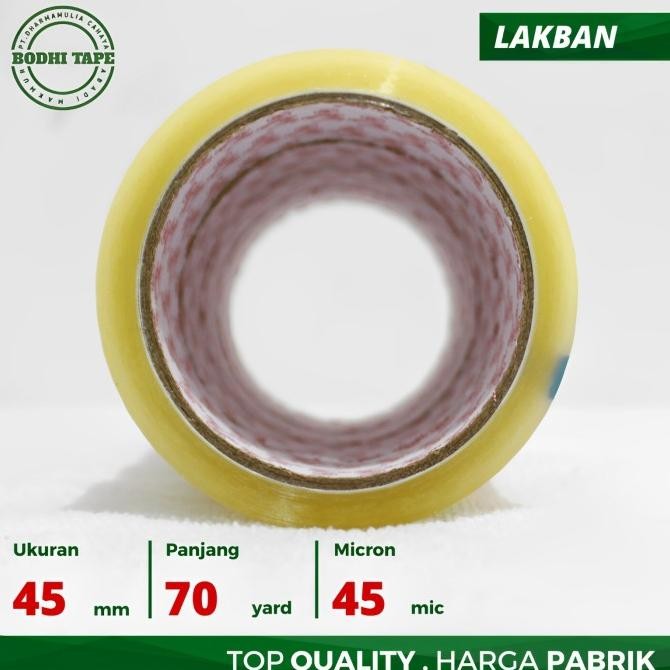 

LAKBAN BODHI BENING & COKLAT 45MM X 70 YARD GOJEK/GRAB ASLI