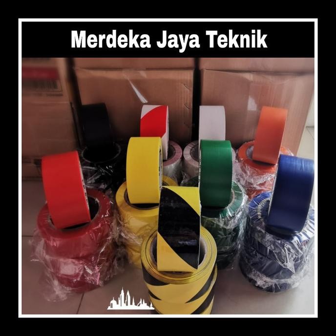 

FLOOR MARKING TAPE LAKBAN VINIL GARIS LANTAI 5CMX33M LAKBA LANTAI ASLI