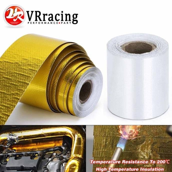 

LAKBAN KNALPOT EXHAUST LAKBAN PEREDAM PANAS KNALPOT 5 CM X 5 M SILVER ASLI