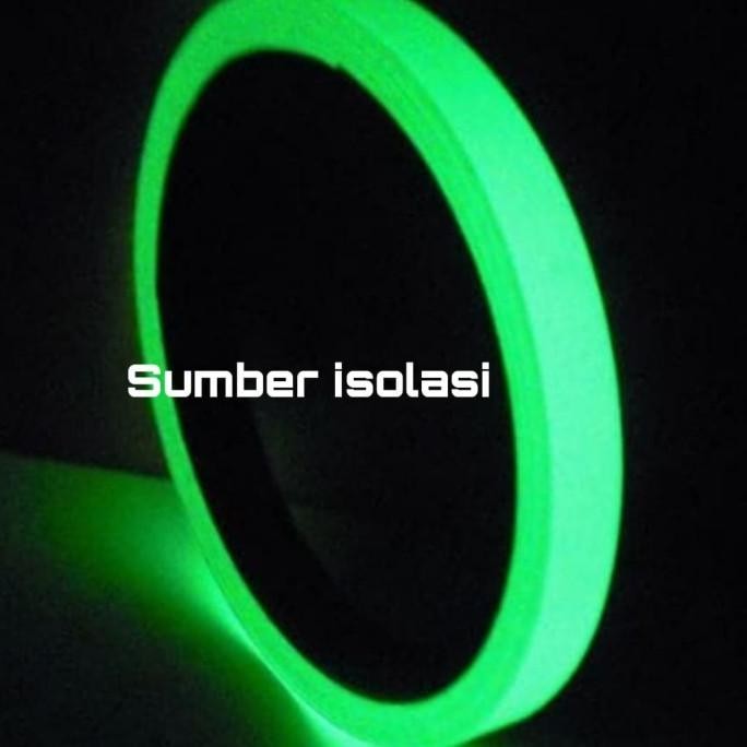 

FOSFOR STIKER GLOW IN THE DARK LAKBAN NYALAH STIKER UKURAN 1"IN X45M ASLI