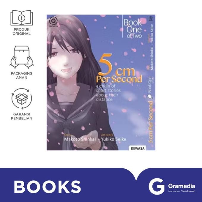 

New Gramedia Buku Akasha : 5 Cm Per Second 01