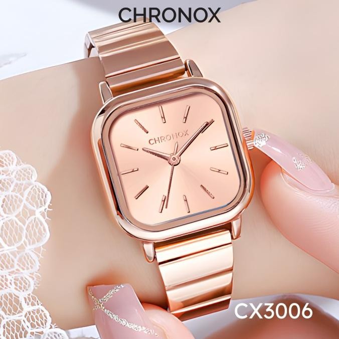Jam Tangan Wanita Stainless Analog - Chronox Cx3006
