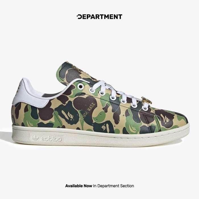 ADIDAS Sepatu Sneakers Pria STAN SMITH X BAPE IG8949 ORIGINAL
