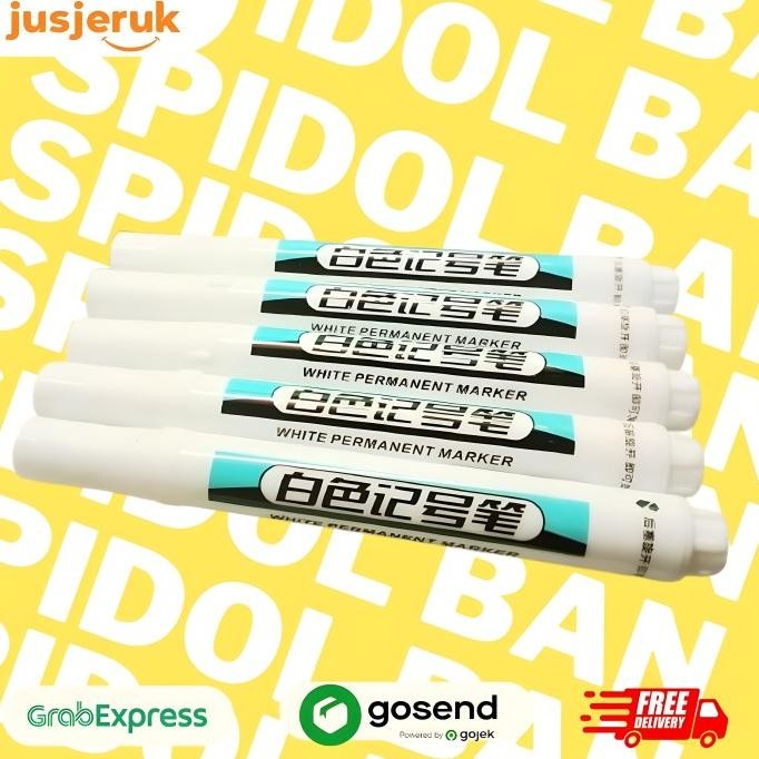 

Promo JFactory Spidol Ban Permanen Waterproof Quick Dry Oily Marker spidol untuk ban mobil COD