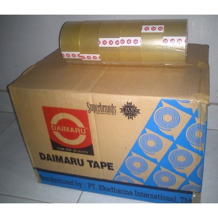 

Lakban Lakban Daimaru 48Mm X 90 Yard Bening/Cokelat Khusus- Jtr/Sicepat Cargo